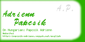 adrienn papcsik business card